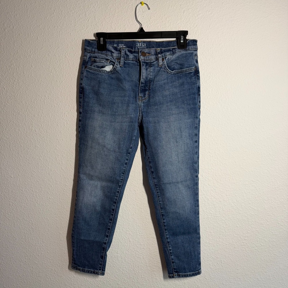 A.n.a Skinny Ankle Jeans Womens 8P Blue Denim Stretch High Rise Medium‎ Wash